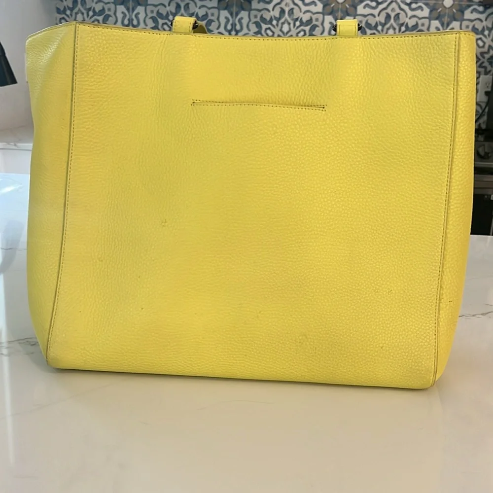 Dagne Dover ‘Allyn’ Large Tote in Butter Yellow - Picture 8 of 13